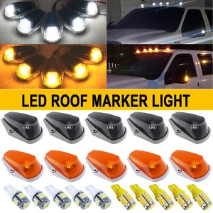 5Pcs Amber Cab Roof Top Marker Lights for Ford F-Series Super Duty Trucks 73-96 - Picture 1 of 108