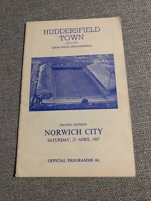 Div 2 Huddersfield v Norwich 22.4.1967 - Image 1 of 2