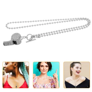 Pfeife Halskette Bling-Halskette Für Frauen Halskettendekor Fräulein - Bild 1 von 12