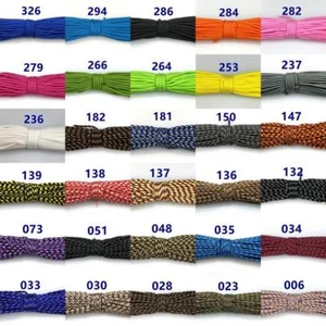 3 mm Micro Cord Paracord cordón trenzado cordón paracaídas cordón de paracaídas 15-30M - Imagen 1 de 34