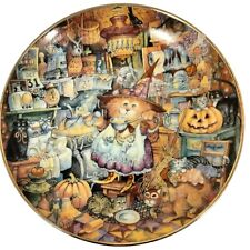 Scaredy Cats Bill Bell Franklin Mint Halloween Cat Collectible Plate Numbered