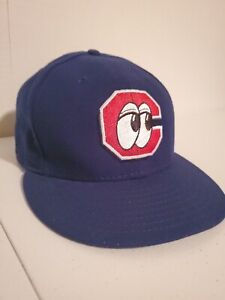 CHATTANOOGA LOOKOUTS Mens 7 1/2 Fitted Cap New Era 59Fifty MILB Navy Blue 59.6cm