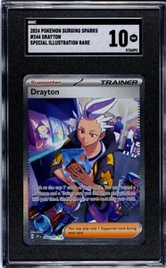 Pokémon Surging Sparks #244 Drayton 2024 - SGC 10 gemas como nuevo/arte completo prístino - Imagen 1 de 2