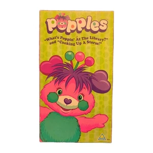 Popples What's Poppin At The Library & Cooking up a Storm VHS TAPE 2001 - Picture 1 of 3