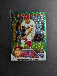 2023 Topps Ranger Suarez #626 Green Crackle Foil /499 Phillies - Bild 1 von 5