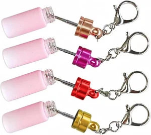 4-Pack Pink Gradient Mini Glass Spice Jars with Spoons, Leak-Proof Airtight C... - Bild 1 von 5