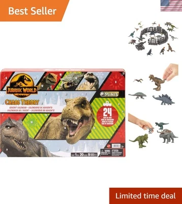 Jurassic World: Chaos Theory Advent Calendar with 24 Days, 30 Dinosaur-Relate... - Image 1 of 4