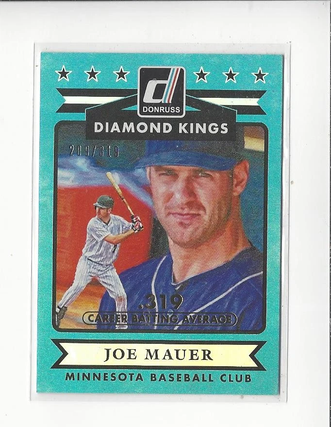 2015 Donruss Stat Line Career #17 Joe Mauer (Diamond Kings) Twins /319  - Image 1 of 1