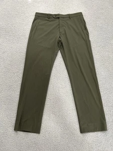 Zanella Noah Active Pants Men's Size 34x30 Green Performance Premium Golf Italy - Picture 1 of 12