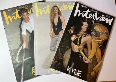 2023 INTERVIEW MAGAZINE 3 Issues Jennifer Lawrence, Kylie Jenner, Austin Butler - Image 1 of 4