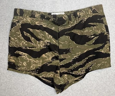 Pantalones Cortos de Nadador De Colección Años 70/80 UDT Estados Unidos Navy Seal Tigre Camuflados Rayas Foto 1 de 4
