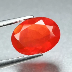 0.82Ct Amazing Perfect Oval Cut 8.3 x 6.1 MM 100% Natural Red Ethiopia Fire Opal - Picture 1 of 5
