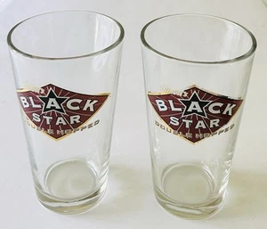Set due bicchieri da pinta birra Minott's Black Star doppio luppolo Premium Lager - Foto 1 di 7
