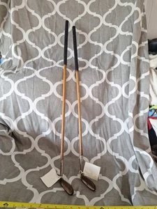 2 Antique Wilson Golf Clubs Hickory Wood Handles 38, 39" Putters - Bild 1 von 15