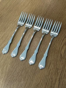 5 Salad Forks Oneida Wm A Rogers Premier AMERICAN FREEDOM Stainless USA 6 3/4" - Picture 1 of 18