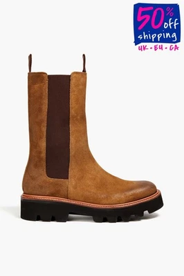 RRP€478 GRENSON Leather Chelsea Boots US9 UK6.5 EU39.5 Extralight Sole - Image 1 of 4