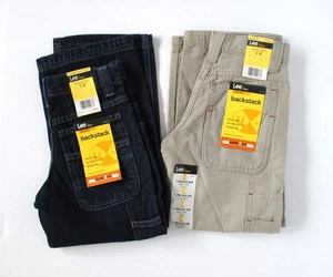 Lot of 2 -Lee Boys Back Stack Utility Cargo Jeans Pants Adjustable Waist SZ 7 R - Picture 1 of 11