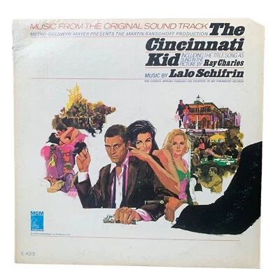 LALO SCHIFRIN - The Cincinnati Kid Soundtrack (VG/VG+) Vinyl LP MGM SE-4313 - Image 1 of 4