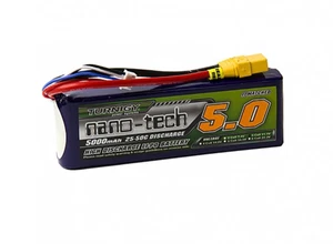 Turnigy Nano-Tech 5000mAh 3S 11.1V 25C 50C Lipo Battery XT-90 Suit Traxxas/Arrma - Picture 1 of 1