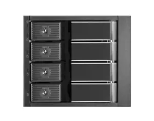 Kingwin MKS-435TL Rack sostituibile hot swap da 4xSATA a 3X5,25 pollici alloggiamento - Foto 1 di 4