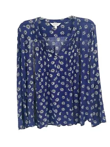 Market & Spruce Blue Floral Flowy Boho Shirt Sz 3X - Picture 1 of 6