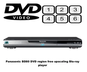 Panasonic DMP-BD80 MKV MP3 5.1 DVD-RAM SD Multi Region DVD 1-6 Blu-ray Player - Bild 1 von 5