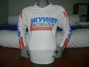 OLD SCHOOL BIKE JERSEY CLASSIC BMX JERSEY RACE BIKE SHIRT BMX VINTAGE XL SKY WAY - Picture 1 of 5