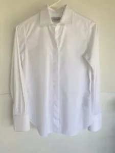 Camicia bianca abbottonata Valentino Spa con colletto e polsini strutturati taglia 2 - Foto 1 di 5
