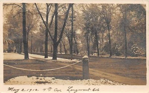 H55/ Longmont Colorado RPPC Postcard 1910 4th Avenue Homes Snow Cover 56 - Imagen 1 de 4