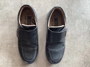 Jungen Indigo Halbschuhe Schuhe 35 Kommunionschuhe Lederschuhe schwarz festlich - Bild 1 von 12