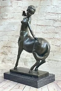B. Bernauar Firmado Vintage Brutalista Bronce "Centauro" Escultura Mítica Arte Desnudo - Imagen 1 de 7