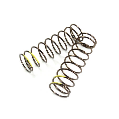 Tekno TKR8766 – LF Shock Spring Set (front, 1.6×9.7, 4.47lb/in, 75mm, yellow) - Image 1 of 1