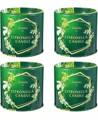 Citronella Candles Outdoor Indoor 4 Pack 30OZ Candles for Home Patio, NEW - Image 1 of 4