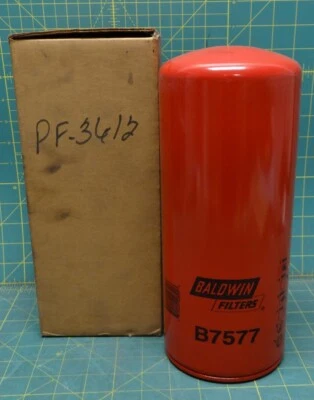 Baldwin Oil Filter: 1-3/8" Thread Size B7577-B - Automotive Filters, 9 15/16 in  - Image 1 of 3