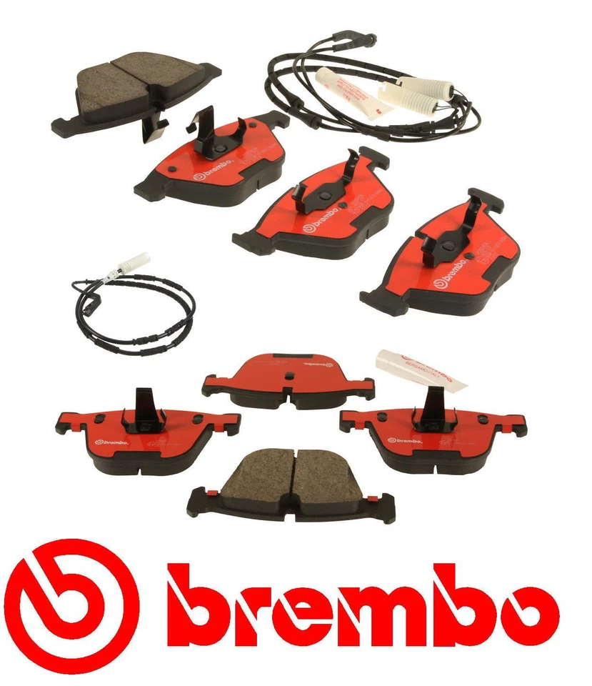 Brembo Front & Rear Pads w/Sensors for BMW - P06031N / P06026N - 34356789445 - Image 1 of 1