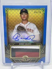 2022 Topps Triple Threads Bobby Dalbec Auto/3 Color Relic Blue 3/10 Boston (B458