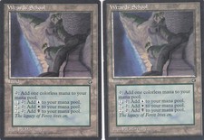 Wizard's School Homelands Land Magic the Gathering MTG x2