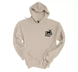 Mens Heritage Pride Hoodie Hunting Collection Deer Shield Crest Hooded - Picture 1 of 1