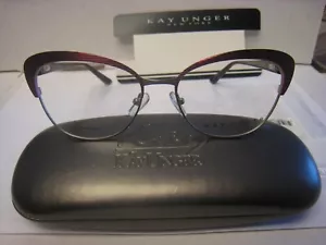 MARCO DE GAFAS KAY UNGER K235 ROJO 53-16-140-38V CON ESTUCHE AUTÉNTICO - Imagen 1 de 6