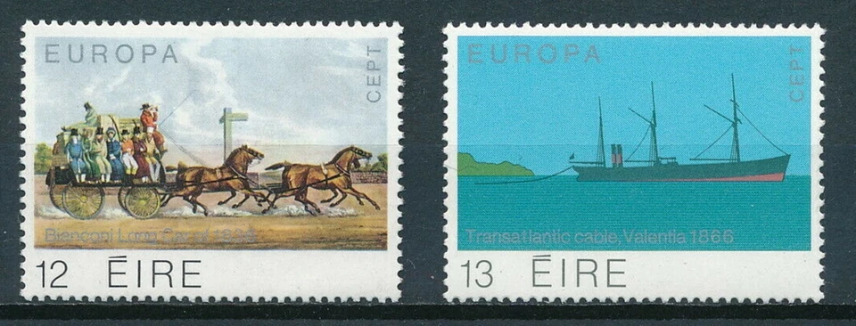 Ireland 1979 ☀ EUROPA Stamps - 463-4  Transportation & Communication ☀ MNH** - Image 1 of 1