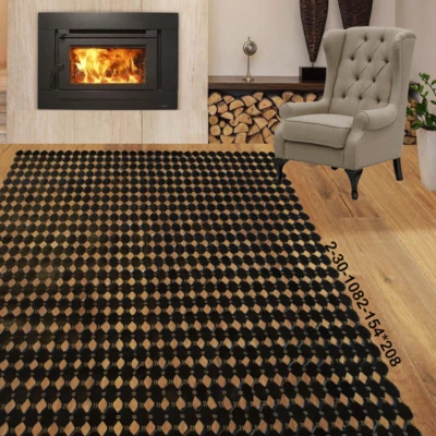 Modern floor rugs patchwork cow leather rug Bohemian new rugs 2-30 - Image 1 of 4