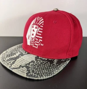 Vintage Last Kings Records Red Snake Tut Logo Strapback Hat, Made In USA - Picture 1 of 16
