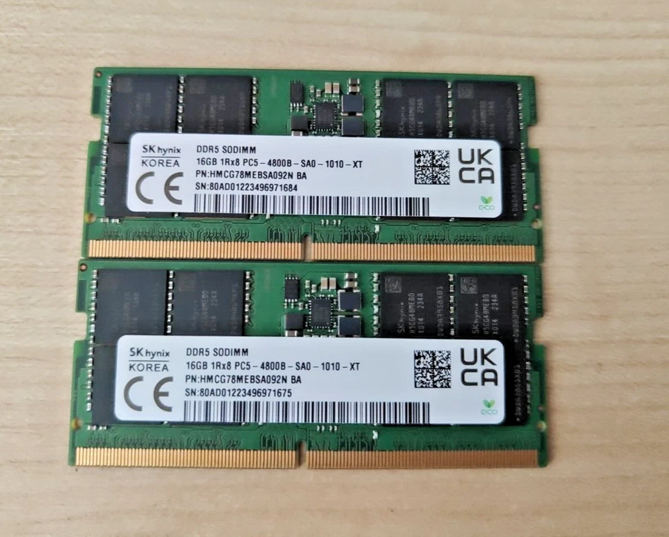 SK Hynix DDR5 16GB PC5-38400 SO-DIMM HMCG78MEBSA092N Laptop Memory RAM - Image 1 of 1