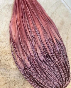 Breids Double Ended Synthetic Dreadlocks Pink and lilac - Picture 1 of 3