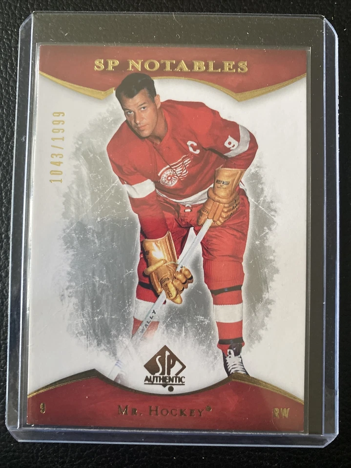 2007-08 UD SP Authentic Notables #/1999 Gordie Howe #141 Detroit Red Wings - Image 1 of 2