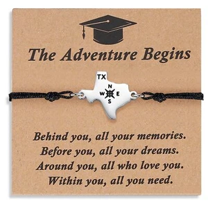 Graduation Gifts for Her Girls Him Class of 2024 Bracelet College 5th 8th Grade - Picture 1 of 6