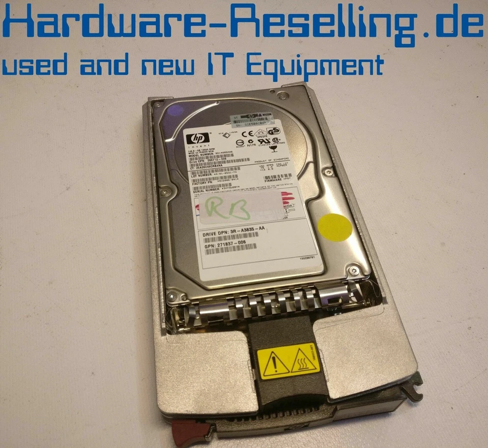 HP 146.8GB 3.5 " 10k SCSI HDD BD14685A26 289044-001 271837-006 286712-006 - Immagine 1 di 1