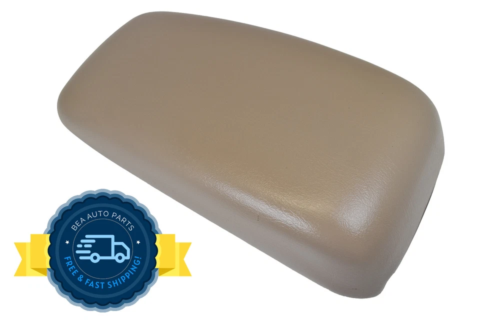 2000-2007 Ford Taurus Center Console Beige Leather Armrest Top Lid Cover OEM - Image 1 of 4