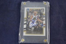 Autographed 2017-18 Panini Donruss Optic Stephen Curry #46 Card Golden State