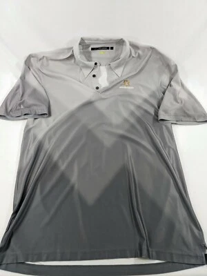 Greg Norman Fade to Gray Golf Polo Crown Club Monarch Beach Men's Large EUC - Image 1 of 4